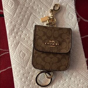 Coach Multi Attachments Case Bag Charm ,key ring, earbud carrier